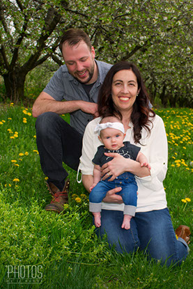 Casey, Alex & Baby Oona, Brown's Orchards Pick Your Own