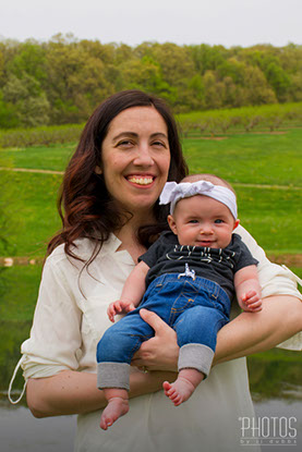 Casey & Baby Oona, Brown's Orchards Pick Your Own