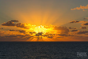 Sunrise over the Ocean